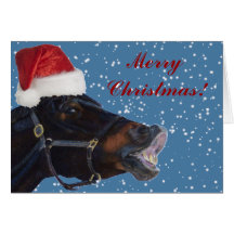 Pony Christmas Greeting Card