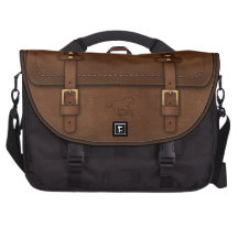 Pony Express leather Laptop Commuter Bag
