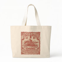 Pony Express Vintage Stamp Tote Bag