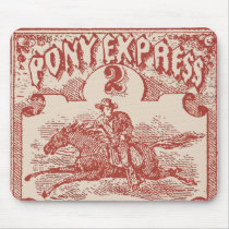 Pony Express Vintage Stamp