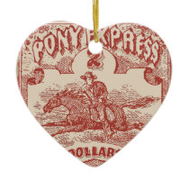 Pony Express Vintage Stamp