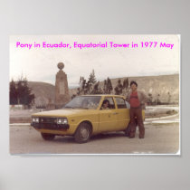 Pony-Hyundai, Ecuador, Equatorial Tower 1977 May Poster