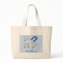 PoNY rider bluey blue bottom Canvas Bags