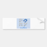 PoNY rider bluey blue bottom Bumper Sticker