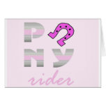 PoNY rider pinky pink bottom Cards