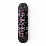 Ponytail skull tile skateboard