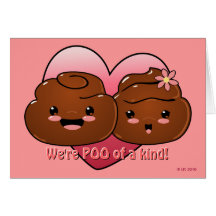 Poo of a Kind Valentine's Day Card