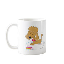 Poodle Bath Coffee Mug