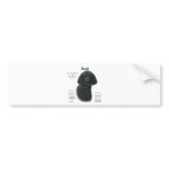 Poodle (blk) History Design bumper stickers