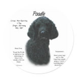 Poodle (blk) History Design Sticker