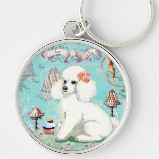 Poodle Cakes Bon Bon Cupcake Keychain