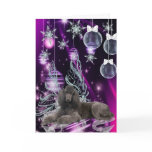 Poodle Christmas Card