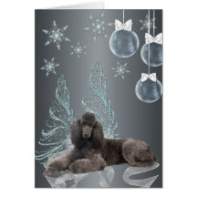 Poodle Christmas Cards