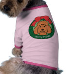 Poodle Christmas Dog Tee