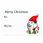 Poodle Christmas Gifts business cards