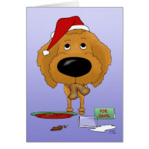 Poodle Christmas Greeting Cards