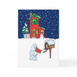 Poodle Christmas Mail Cards