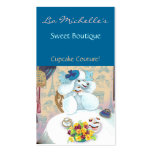 Poodle Cupcake Tea Party Business Card