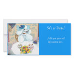 Poodle & Cupcakes Tea Party Invitations. photo cards