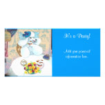 Poodle & Cupcakes Tea Party Invitations. Photo Card Template
