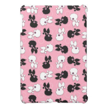 Poodle Dog Parade on Pink iPad Mini Cases