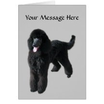 Poodle Greeting Card
