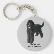 Poodle Keychain