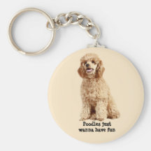 Poodle Keychain
