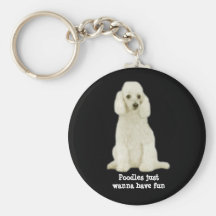 Poodle Keychain