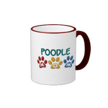 POODLE Mum Paw Print 1 Mug