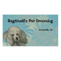 Poodle Pet Business Card