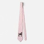 Poodle polka dot Neck Tie