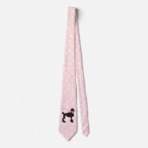 Poodle polka dot Neck Tie