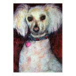 Poodle Portrait ACEO Art Trading Cards Business Card