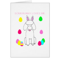 Poodle Somebunny Loves Me cards