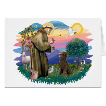 Poodle (Standard Chocolate) Greeting Cards