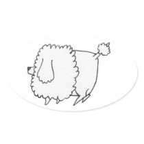 Poodle Sticker