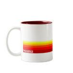 Poodle With Stripes Mug
