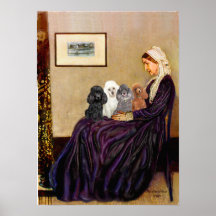 Poodles (four) - Whistlers Mother Posters