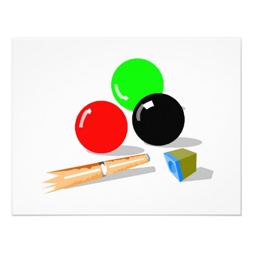 Pool Balls and Stick Custom Invite