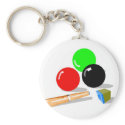 Pool Balls and Stick keychains