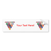 Pool Balls / Billiards: Bumper Stickers