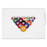 Pool Balls / Billiards: Greeting Cards