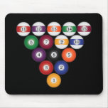 Pool Balls / Billiards: Mousepad