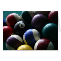 Pool balls cards