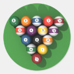 Pool Balls on Green Felt: Sticker