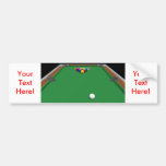Pool Balls on Table: 3D Model: Bumper Stickers