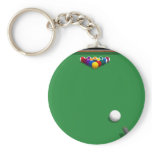 Pool Balls on Table: 3D Model: keychains
