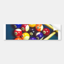 Pool Balls - Rack Em Up! Bumper Sticker