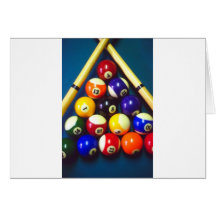 Pool Balls - Rack Em Up! Card